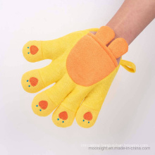 Terrycloth Animal Puppet Bath Mitts Washcloths Duck DC-Bm002c